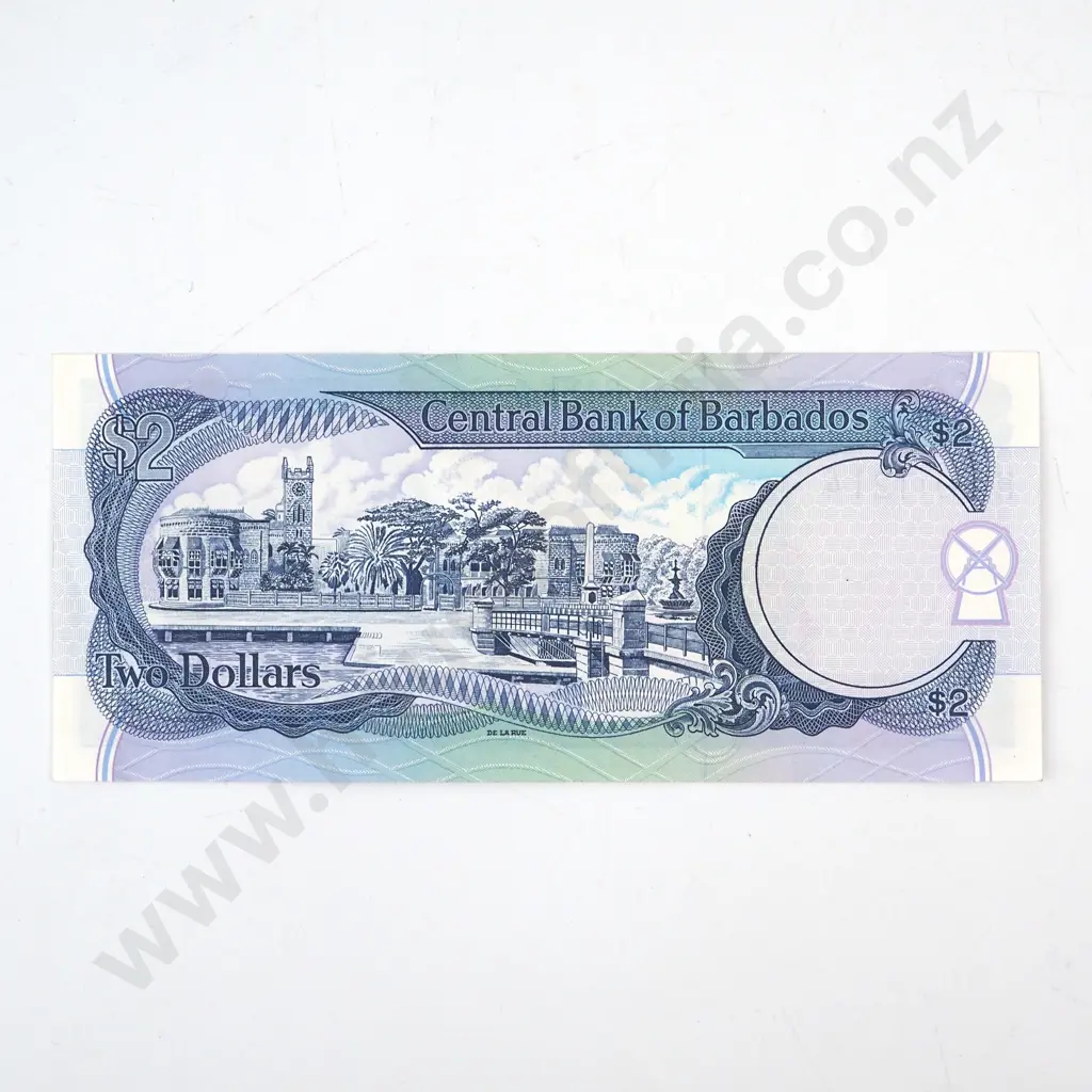 Barbados Two Dollar Banknote Image 1++