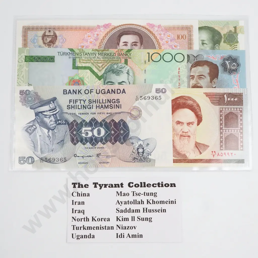 Assorted Banknotes from "Tyrants" The Tyrant Collection from Colin Narbeth & Son London Image 1++