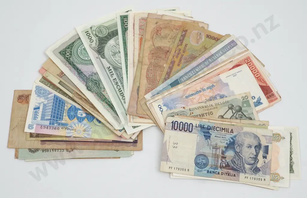 Approximately 40 Vintage World Banknotes  Image 1++