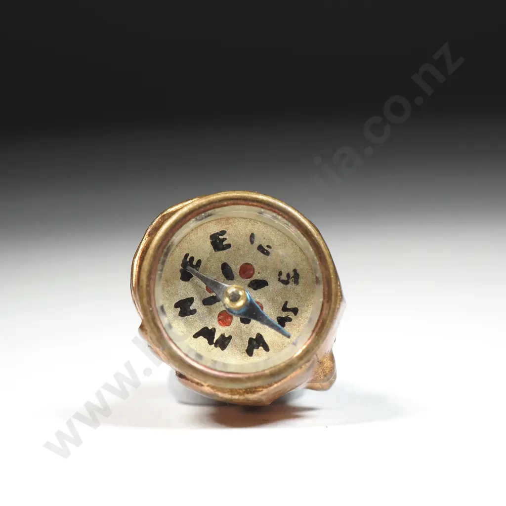 Small Pendant Compass In The Form Of A Dragon Chasing The Pearl  Image 1++