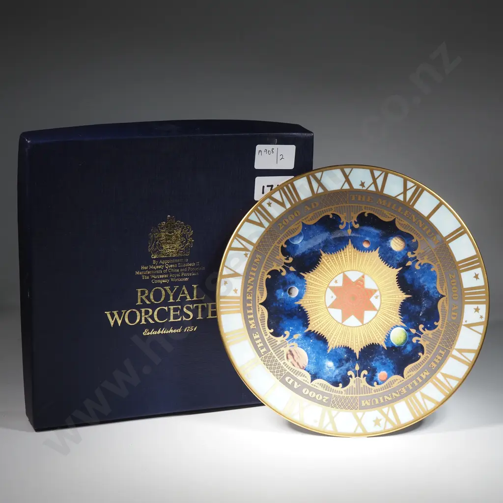 Royal Worcester  "The Millenium" Plate, MIB Image 1++