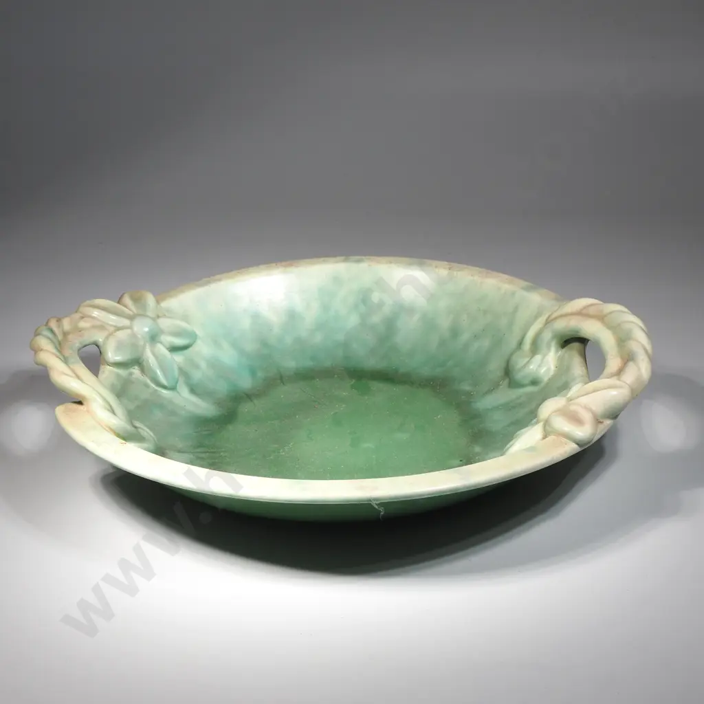 Vintage Jade Green Beswick Ware Chrysanthemum Fruit Bowl  Image 1++
