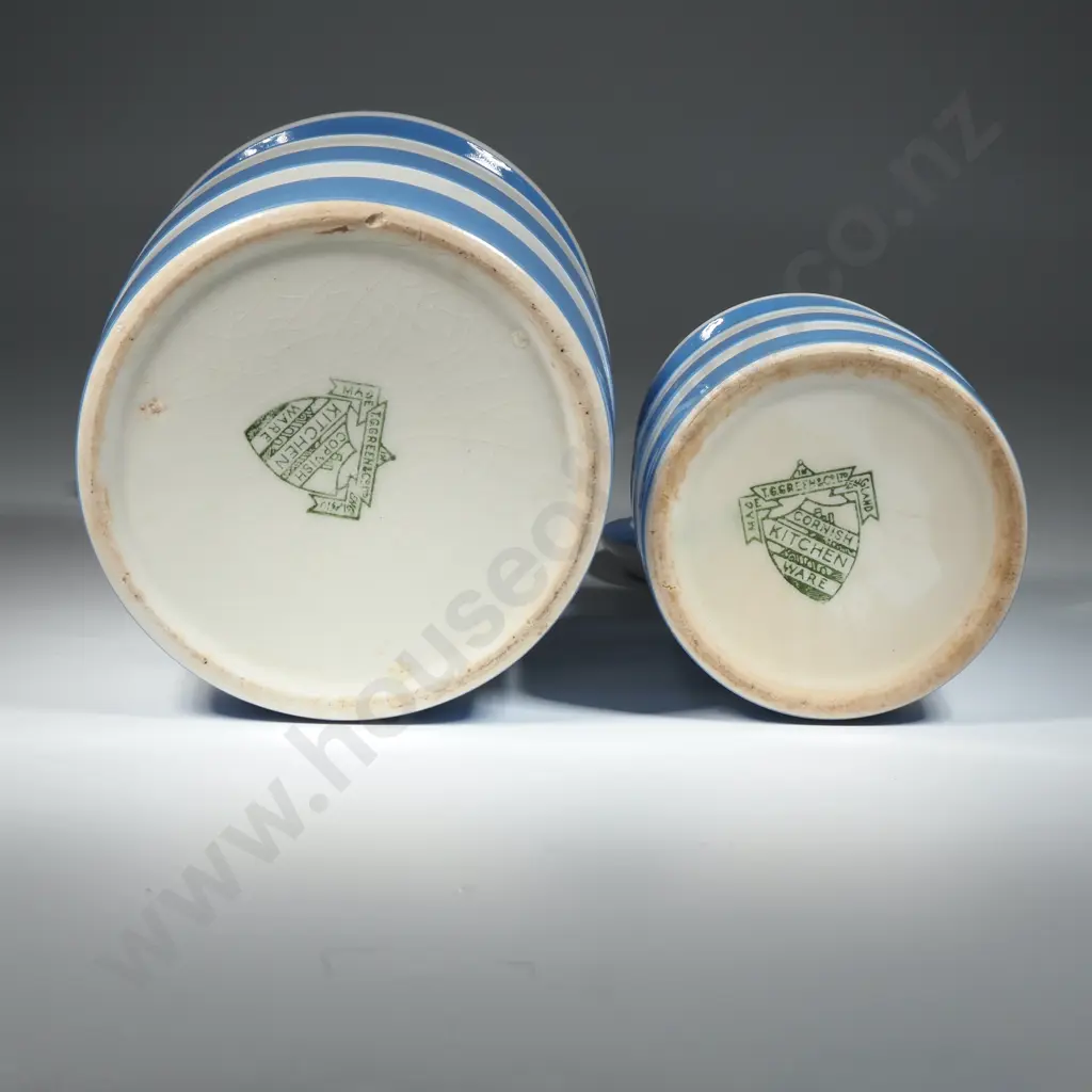 Two TG Green Cornish Ware Lidded Jars Image 1++