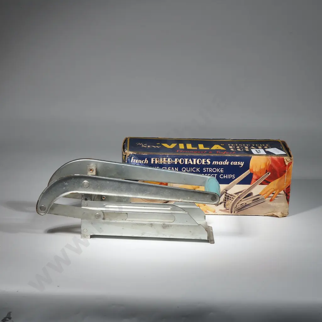 Vintage Mid-Century The New "Villa" French Fried Potato Cutter In Original Box  Image 1++