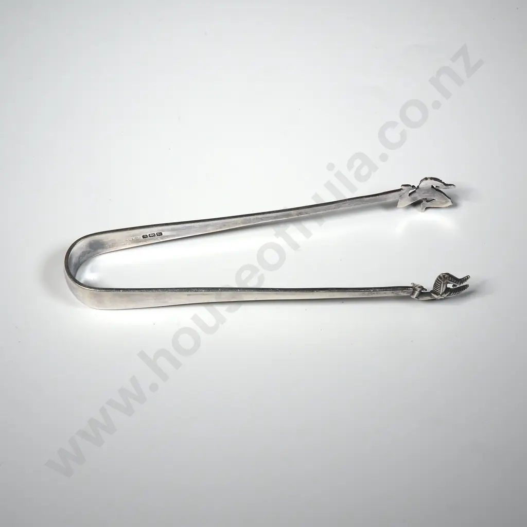 Isle Of Man Sterling Silver Tongs  Image 1++