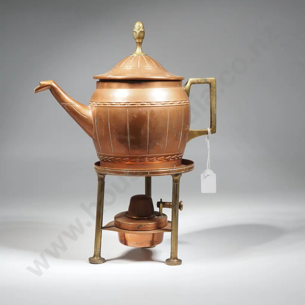 WMF Copper Spirit Kettle w Burner  On Stand  Image 1++