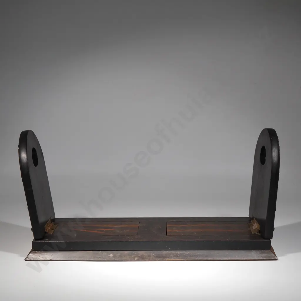 Antique Adjustable Book Slide In Coromandel with Ornate Brass & Agate Mounts  Image 1++