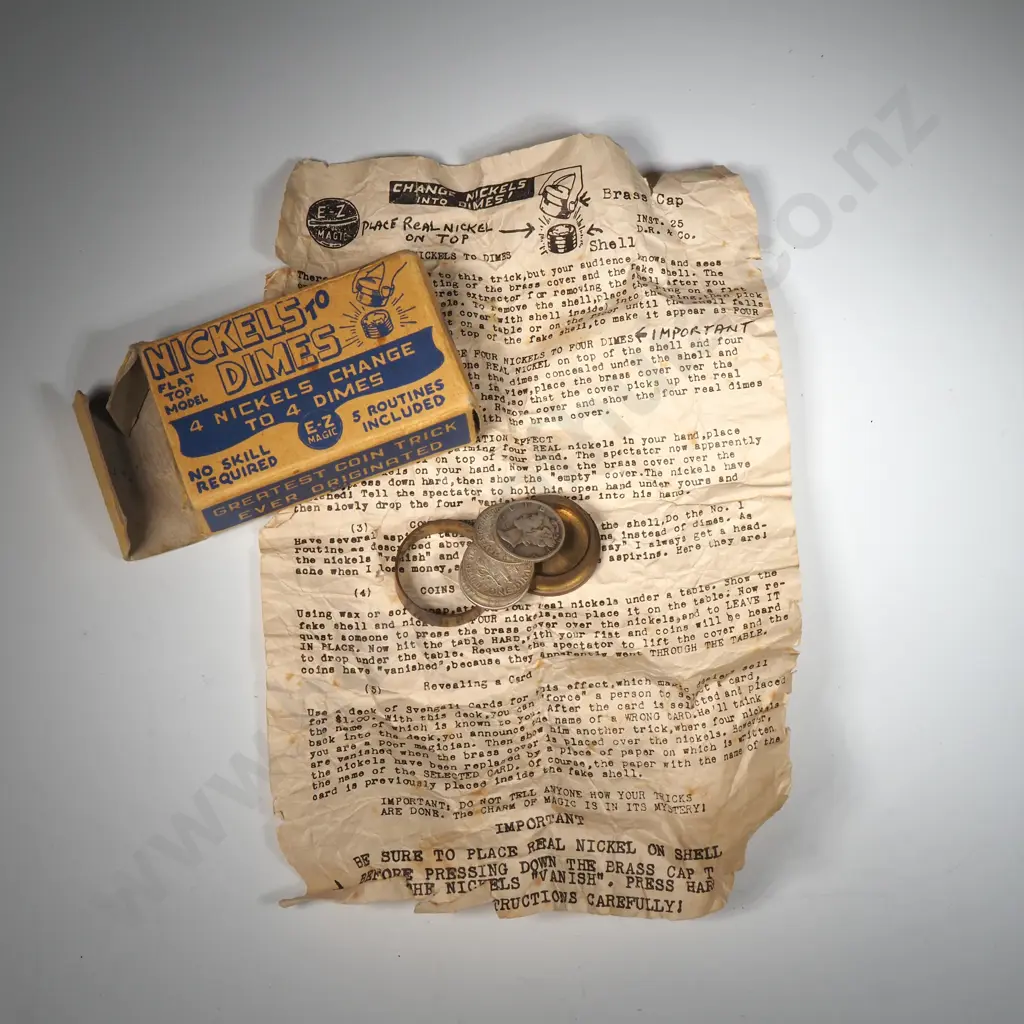 Vintage Nickels to Dimes Game - Original Box Image 1++