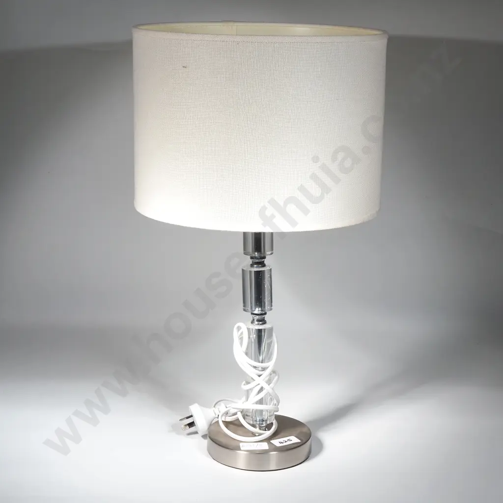 Circular Graduated Perspex Sectional Table Lamp & Shade  Image 1++