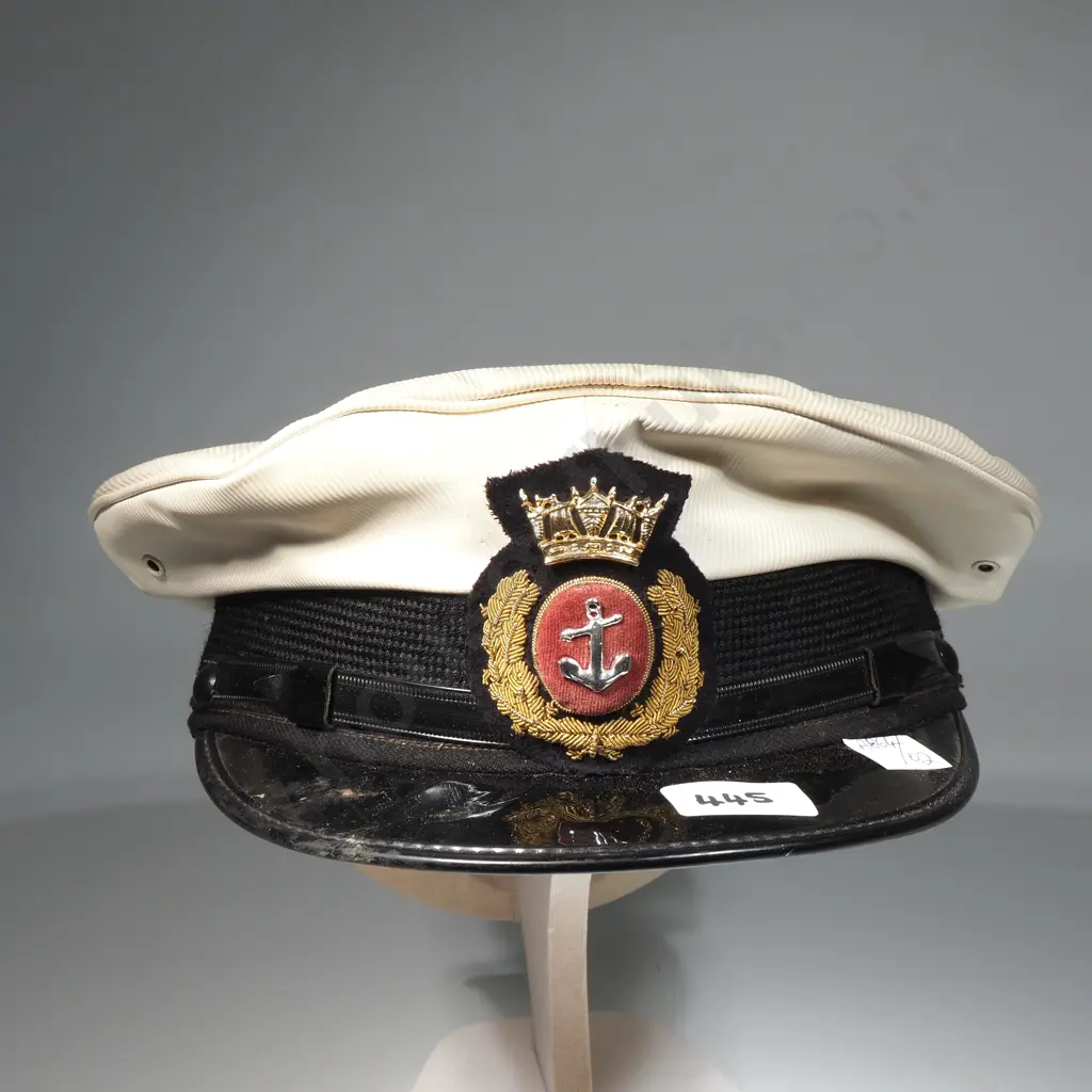 NZ Merchant Navy Officer's Peaked Cap. Size 7 Image 1++