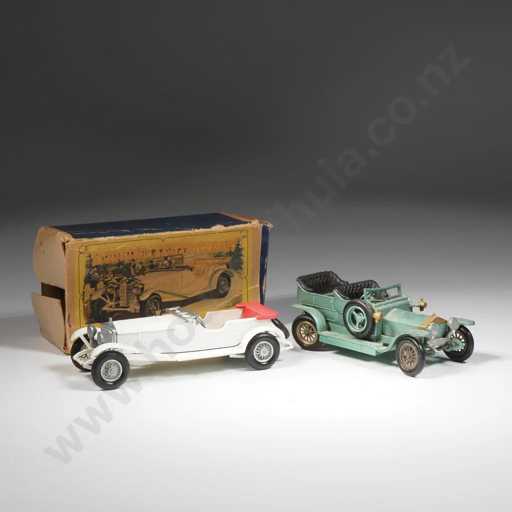 Matchbox Models of Yesteryear Y-10 1928 Mercedes Benz w/ Box &  Rolls Royce Silver Ghost 1907 Matchbox Yesteryears. Image 1++