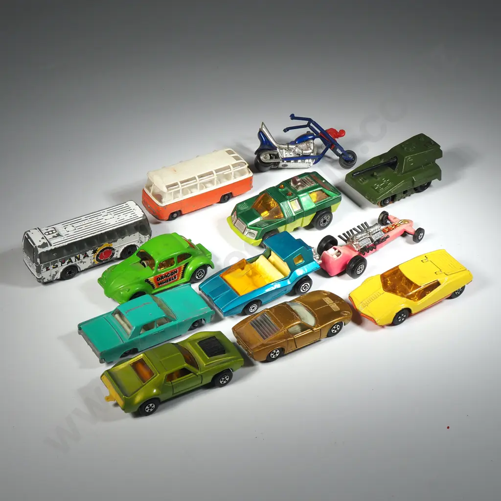 Twelve Mixed Matchbox Vehicles Image 1++