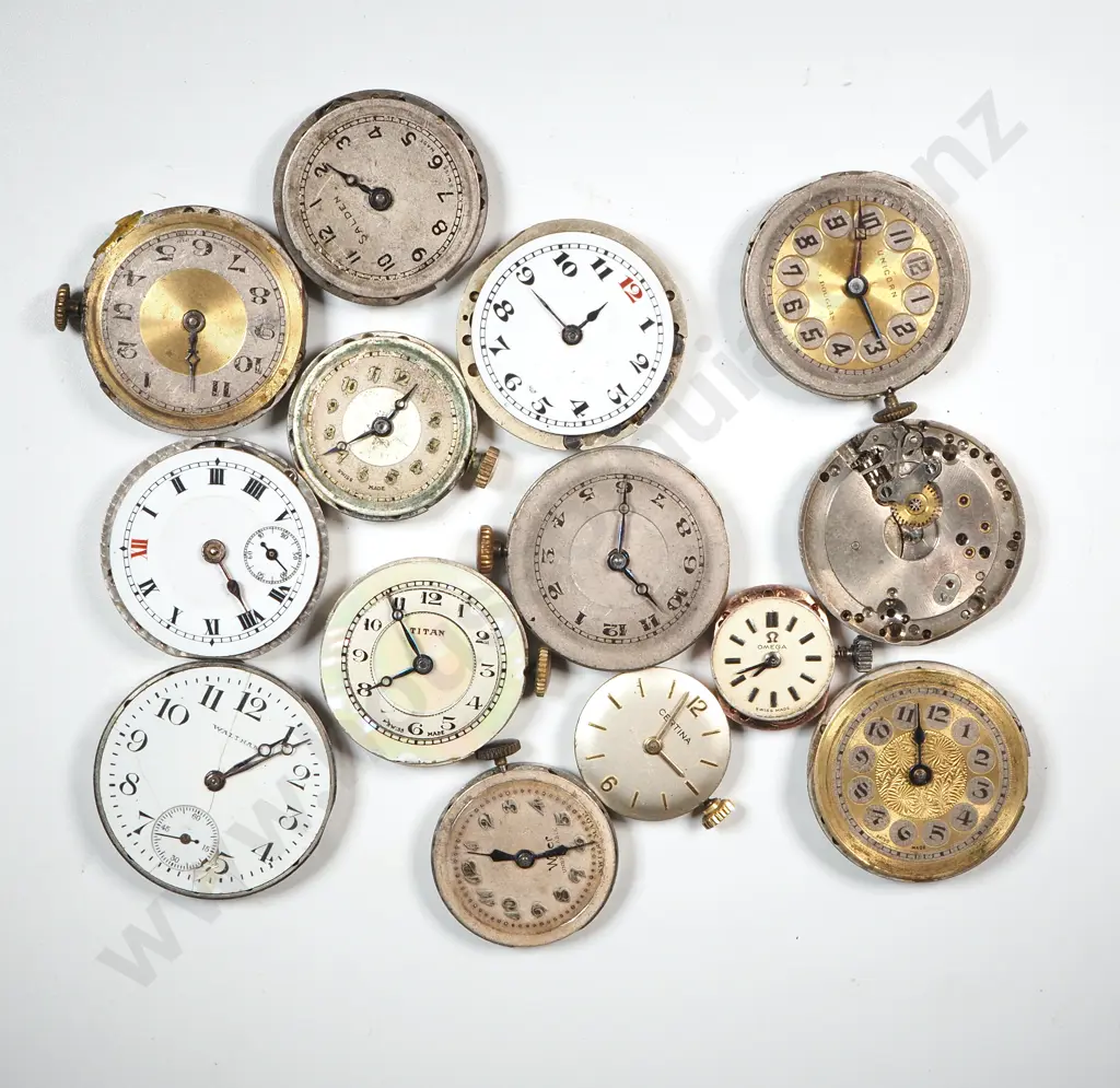 Vintage Ladies Wristwatch Movements & Dials To Include Unicorn, Titan, Omega, Certina  Image 1++