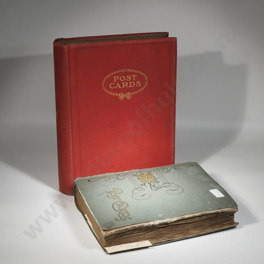 Vintage Postcard Album w British & European Scenes & Another Art Nouveau Album (a/f) W Further Scene From Europe Image 1++