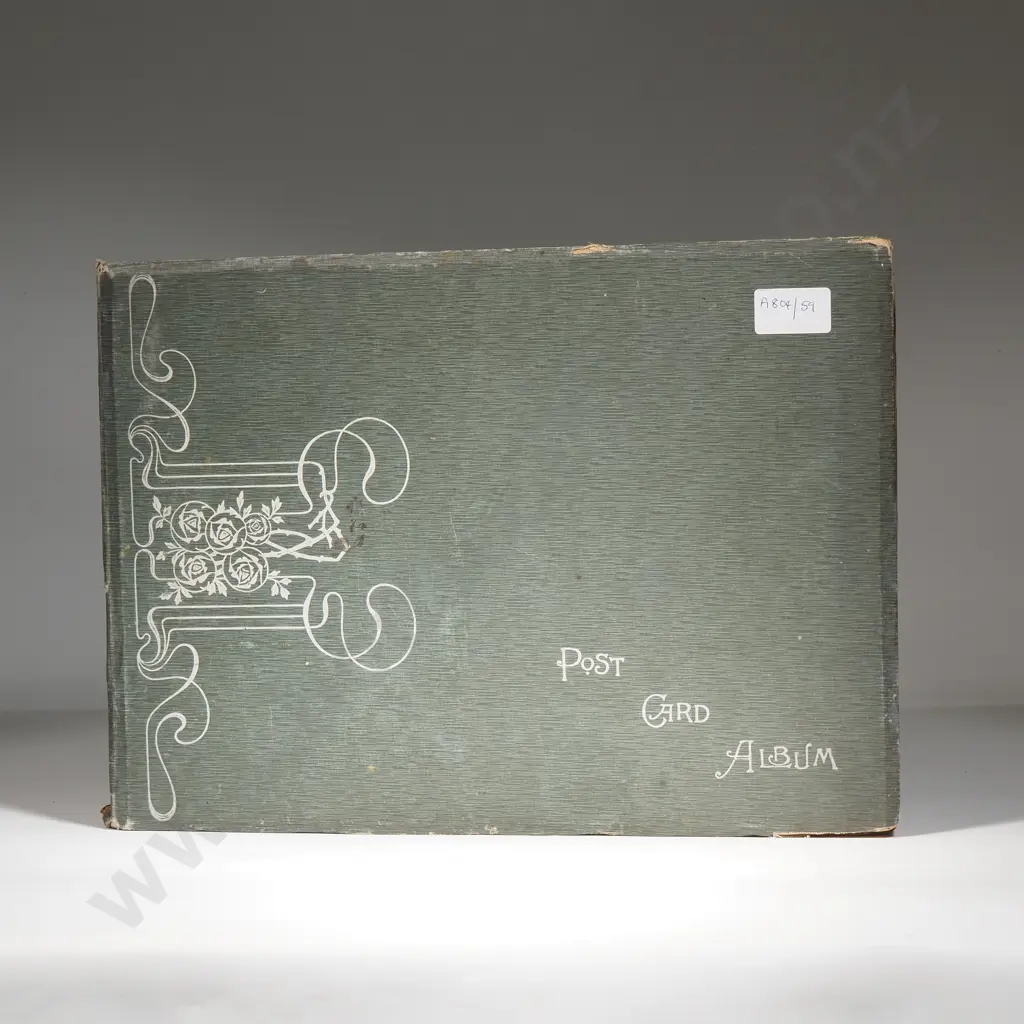 Vintage Album With Art Nouveau Designs With A Variety Of Postcards Mainly International Scenes. Image 1++