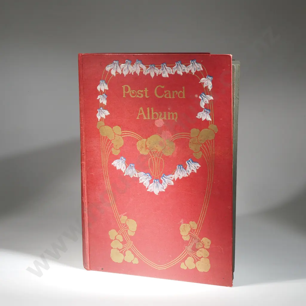 Art Nouveau Post Card Album With Mainly British & European Scenes. Image 1++