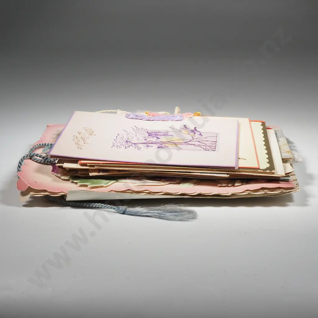 Collection of Vintage Greeting Cards including Christmas Cards & Birthday Card Image 1++