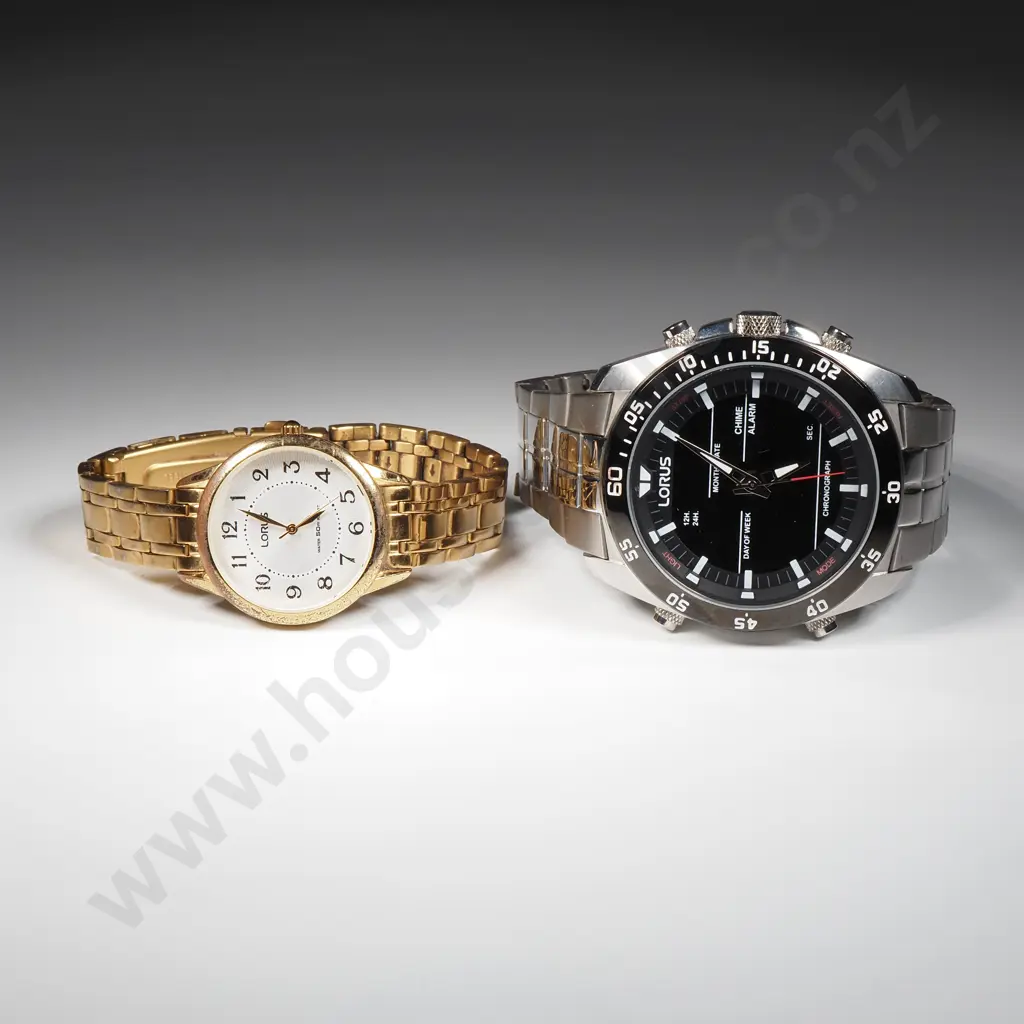 Lorus Sports Quartz Mens Wristwatch & A Ladies Gold Wristwatch  Image 1++