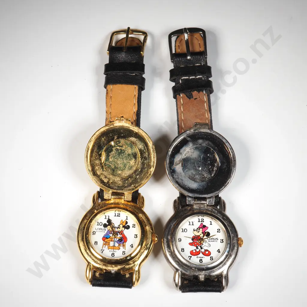 Two Mickey Mouse Pocket Watches Image 1++