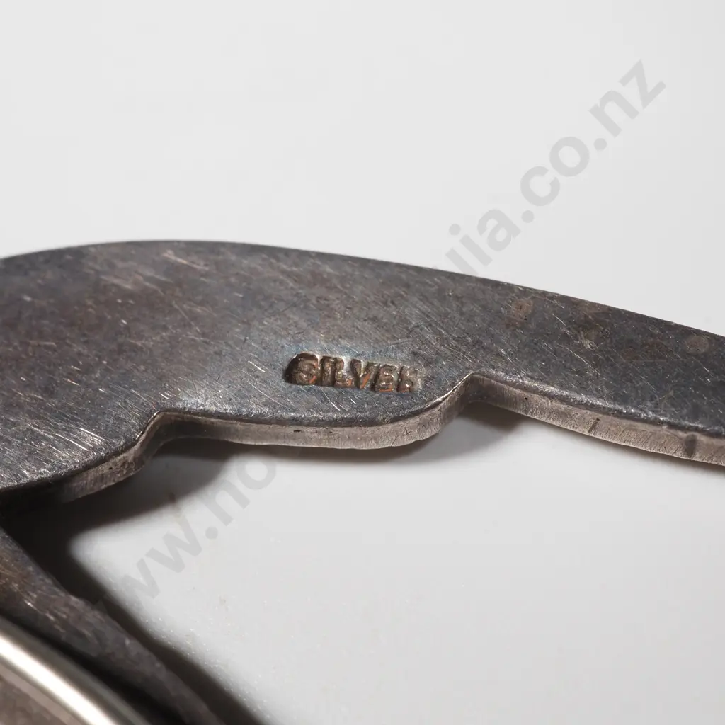 Sterling Silver Soaring Swallow Brooch With Finely Engraved Detail & Marcasite Eye Image 1++