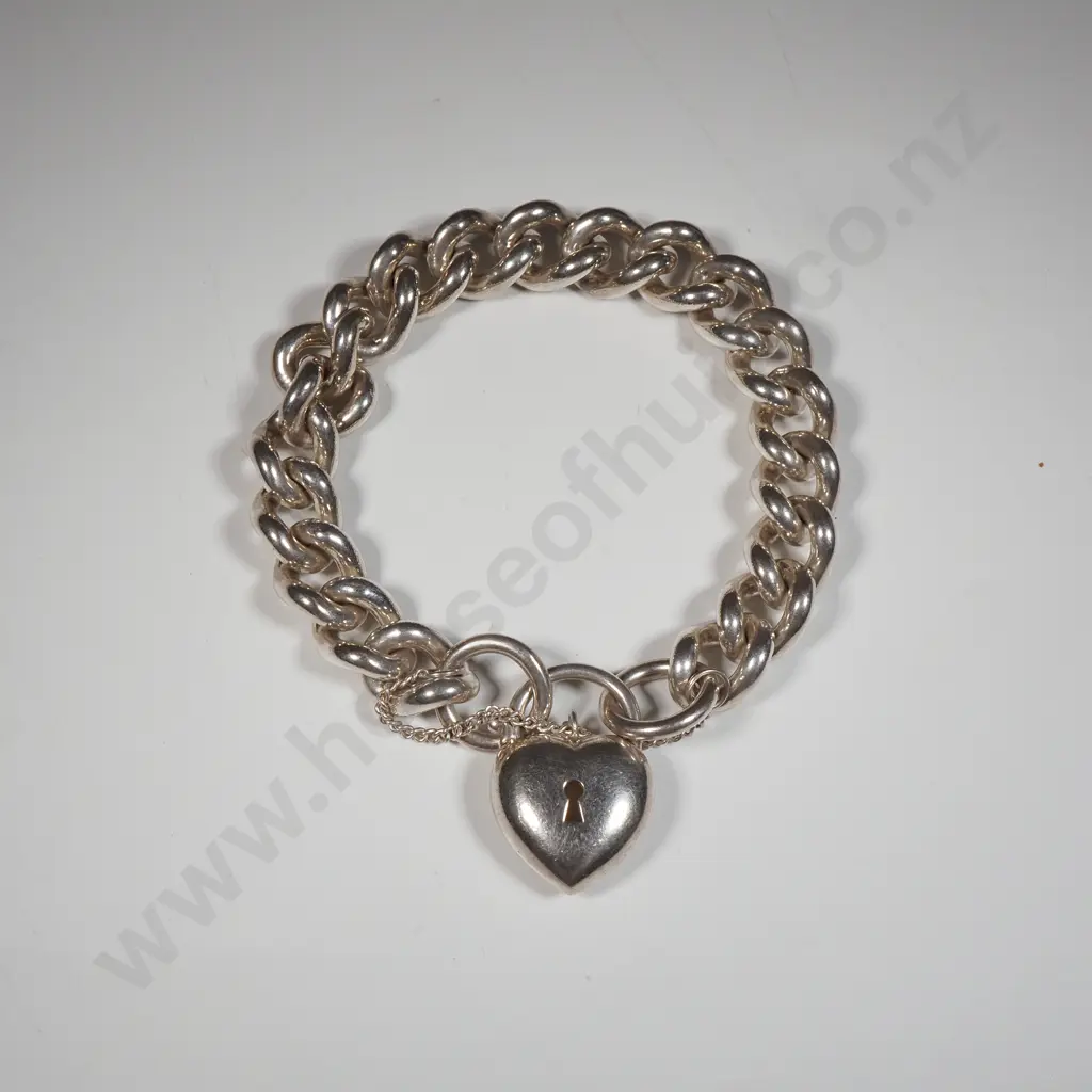 Substantial Sterling Silver Bracelet Image 1++