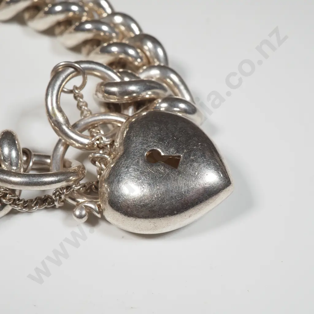 Substantial Sterling Silver Bracelet Image 1++