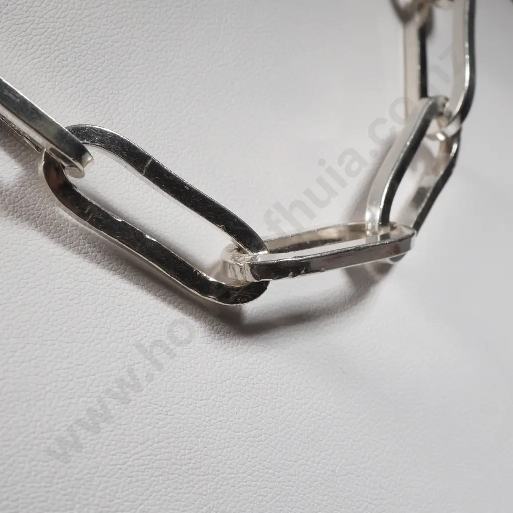 Sterling Silver Looped Chain Necklace Image 1++