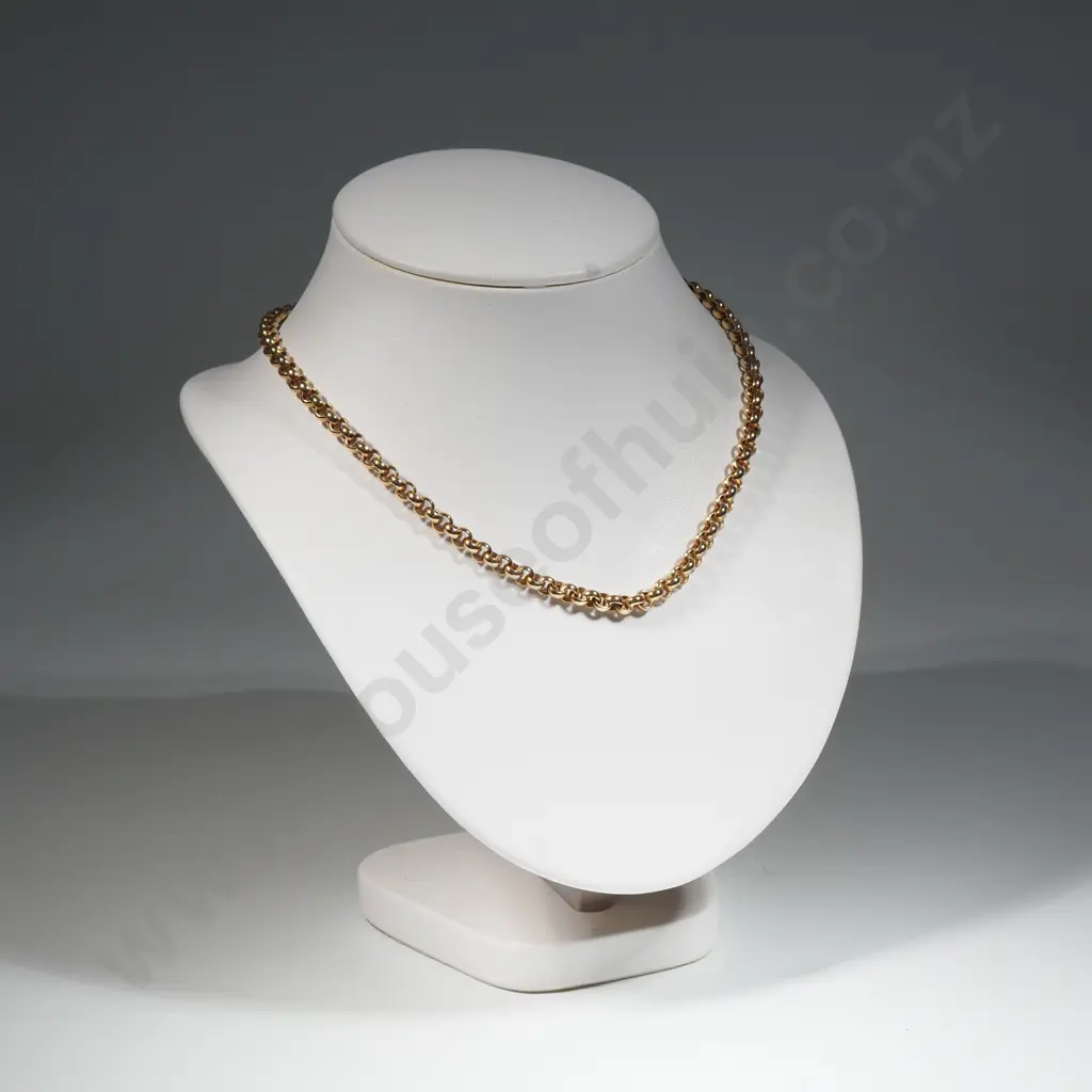 9ct Gold Belcher Link Necklace Image 1++