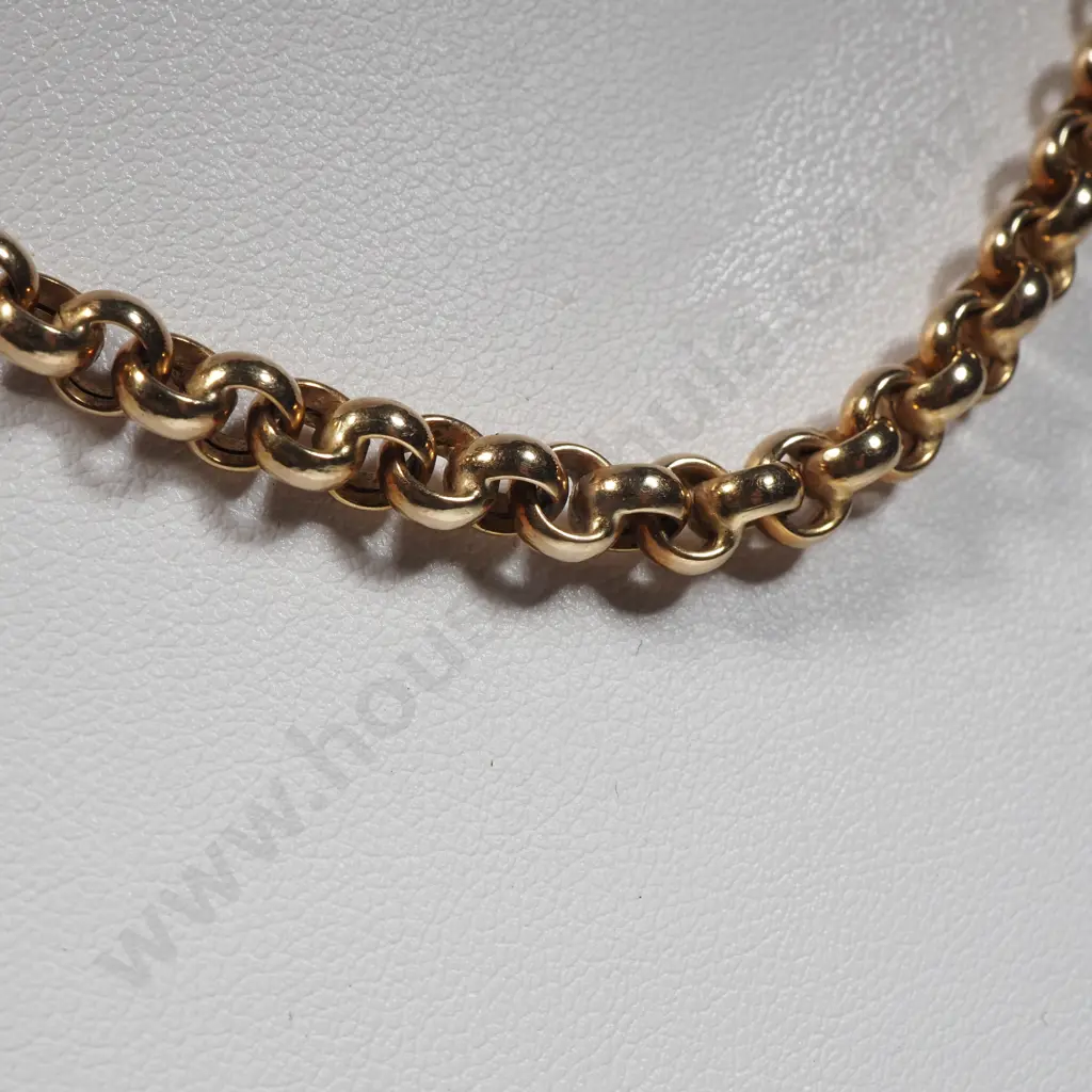 9ct Gold Belcher Link Necklace Image 1++