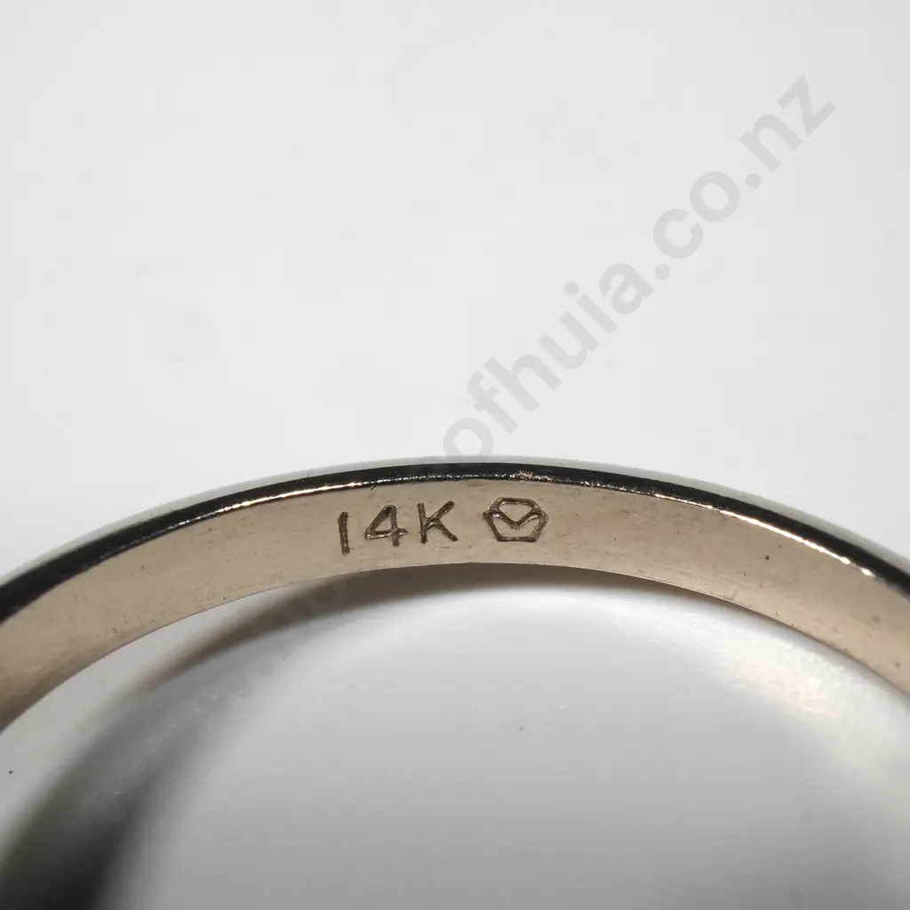 14ct Gold Black 1.14 Carat Diamond Solitaire Ring w Valuation Image 1++