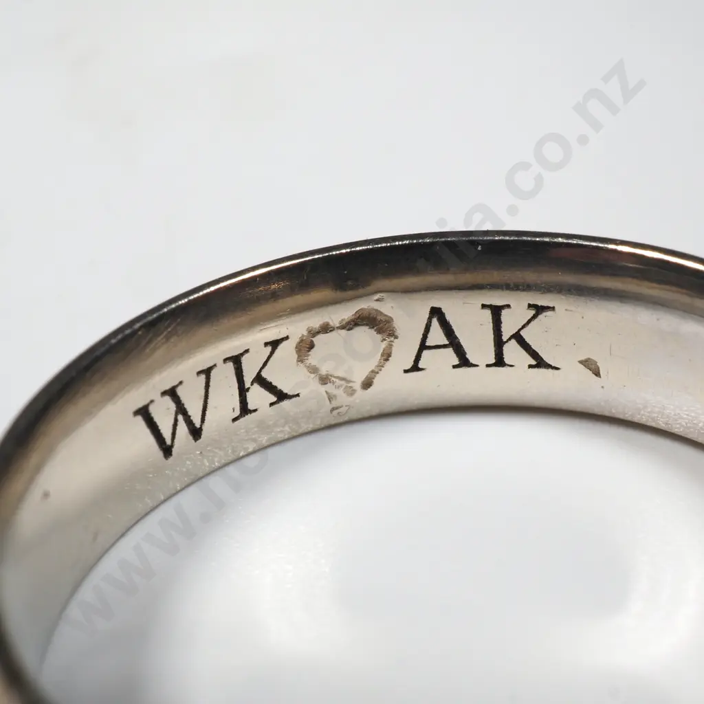 9ct White Gold Diamond Ring w Valuation - $3,915.00 Image 1++