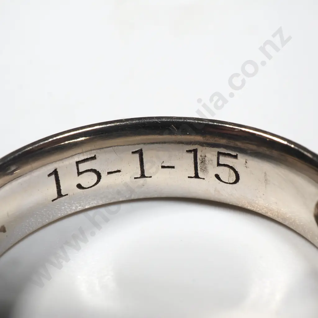 9ct White Gold Diamond Ring w Valuation - $3,915.00 Image 1++