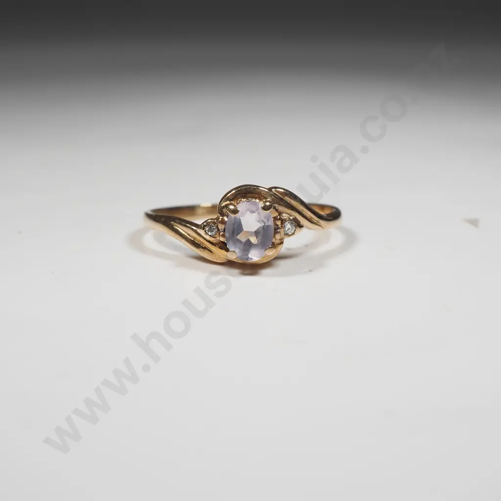 9ct Gold & Gem Ring Image 1++