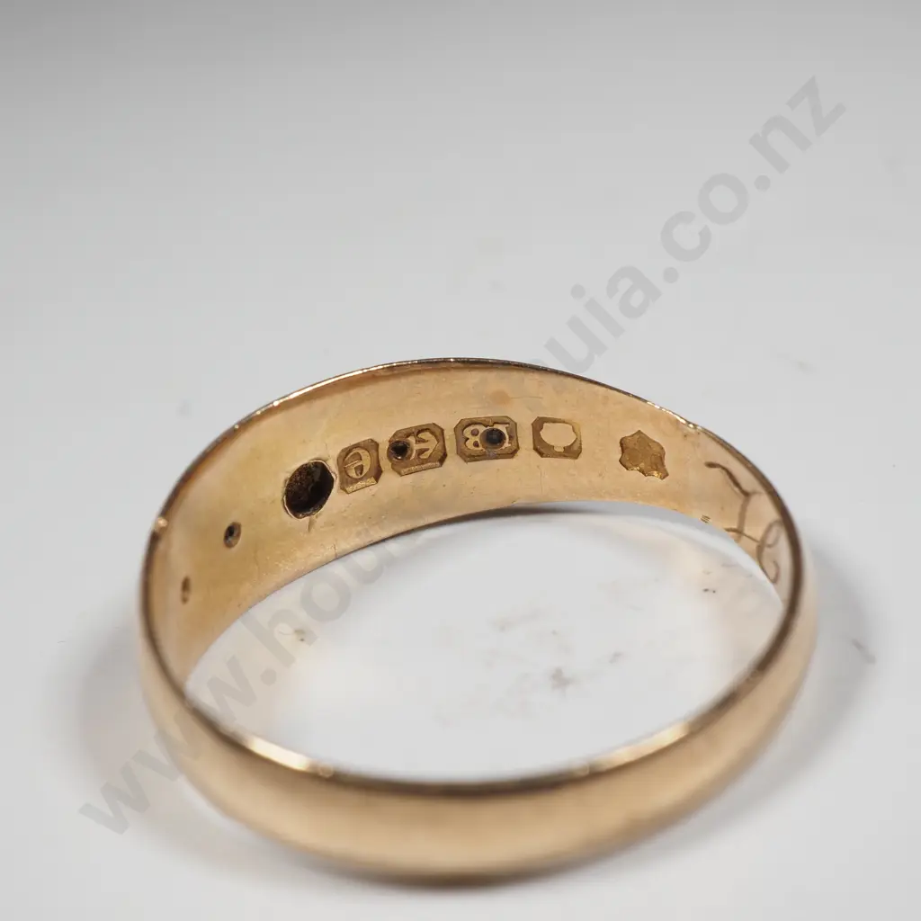 Antique 18ct Gold Opal Ring w English Hallmarks Image 1++