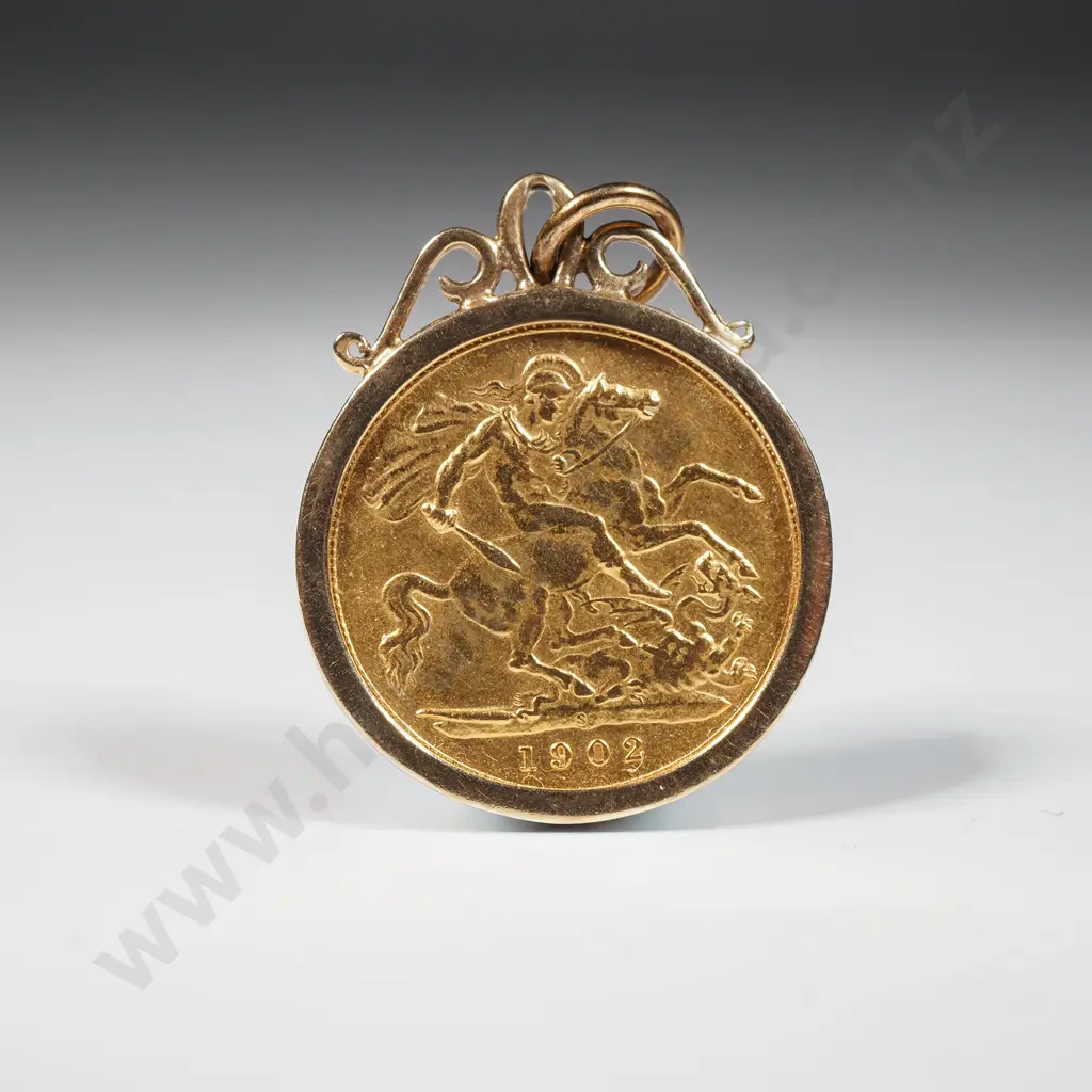 1902 Half Sovereign Pendant Image 1++
