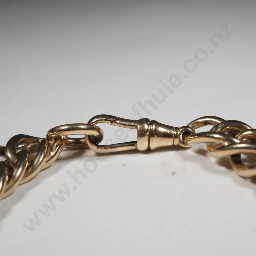 Substantial 9ct Gold Tight Curb Link Braceet Image 1++