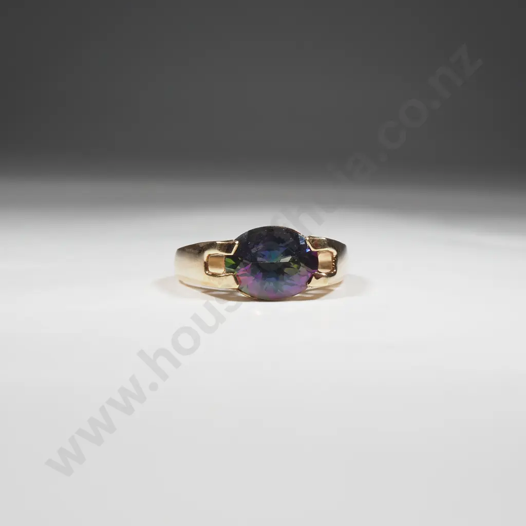 9ct Gold Mystic Topaz Ring Image 1++