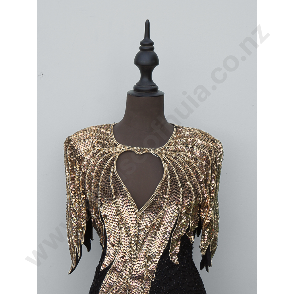 Impressive Art Deco Ladies Evening Dress  Image 1++