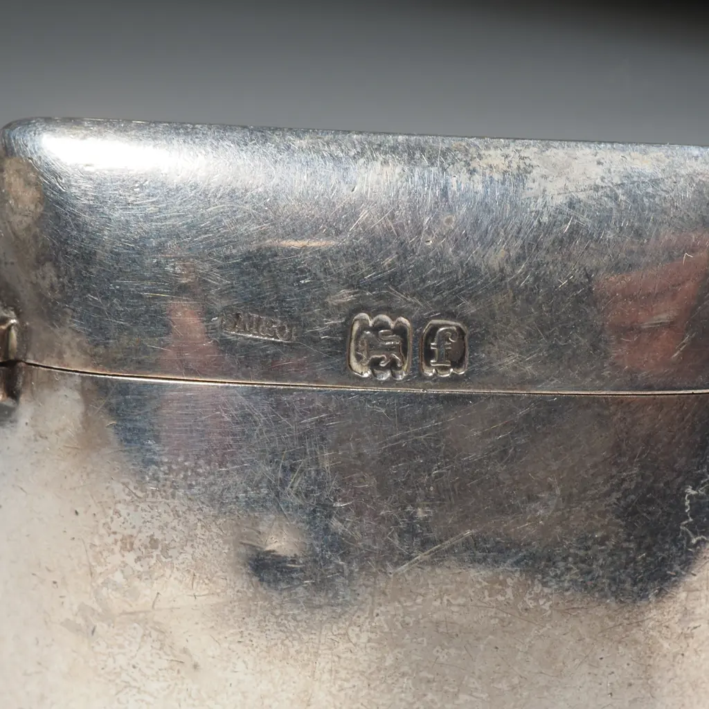 Sterling Silver Shaped Vesta Box With Plain Body Image 1++