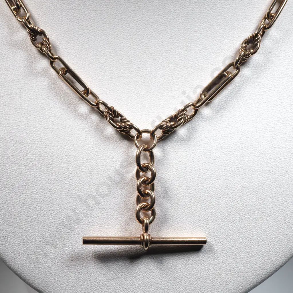 Substantial 9ct Gold Fob Chain Image 1++