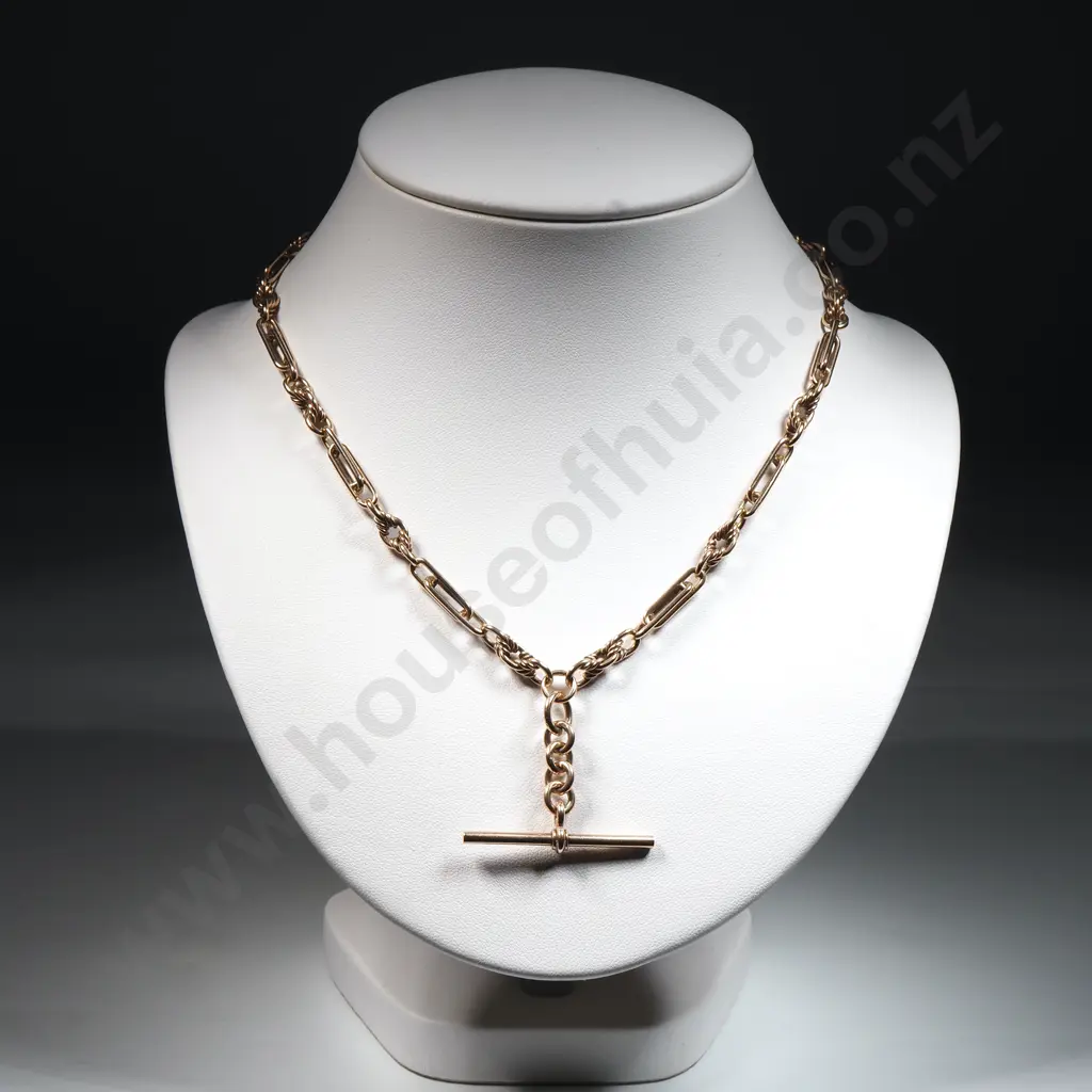 Substantial 9ct Gold Fob Chain Image 1++