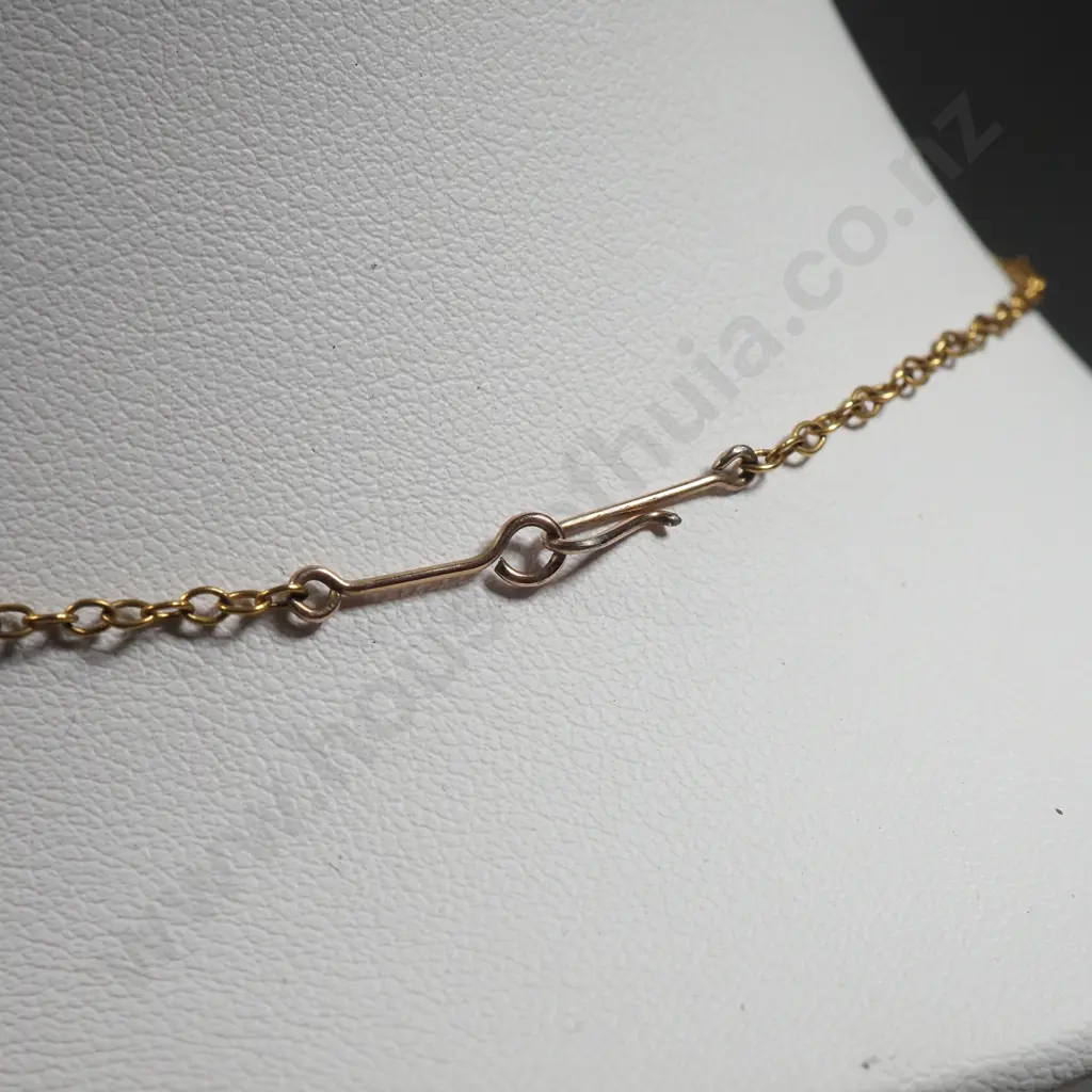 Edwardian Silver Gilt Necklace. Image 1++