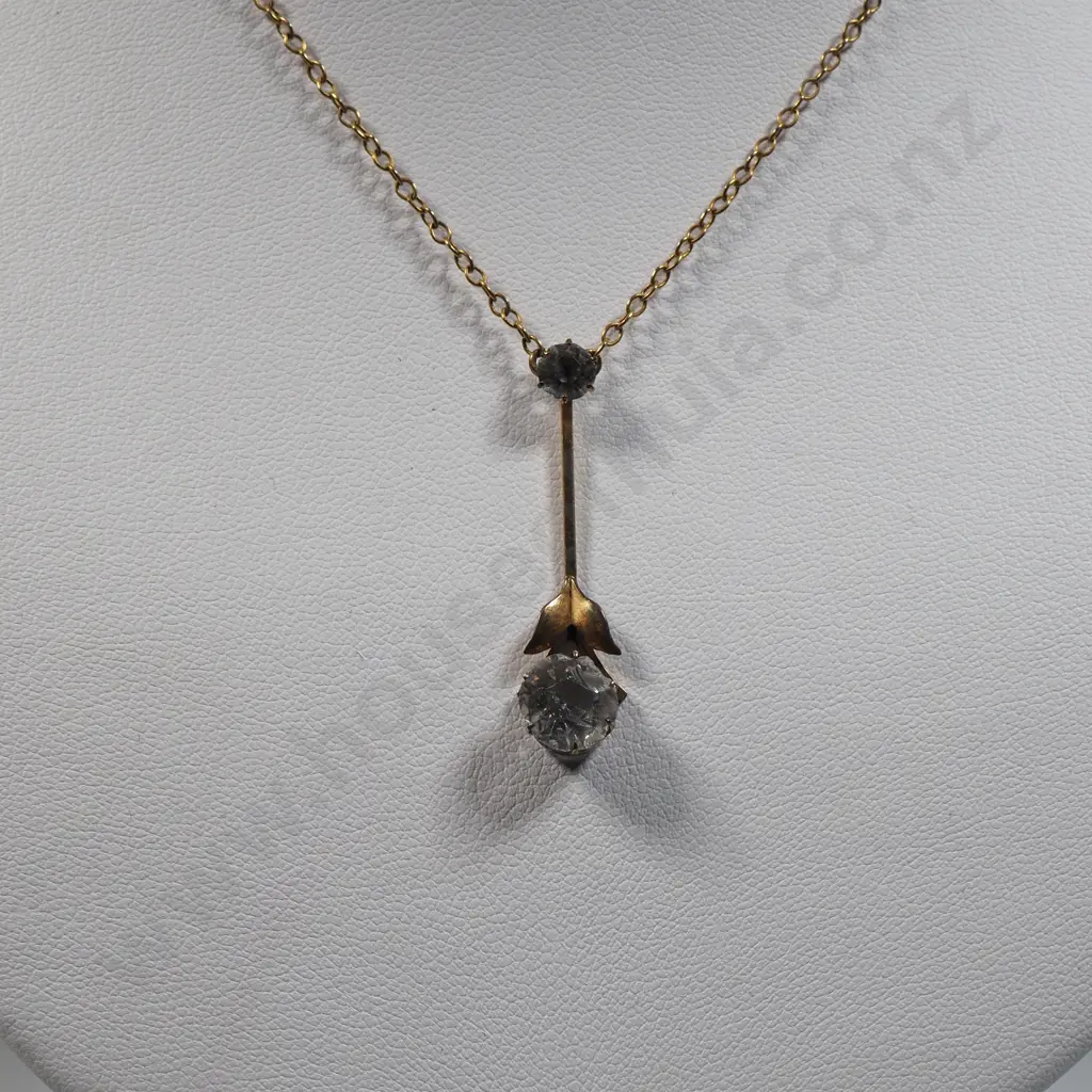 Edwardian Silver Gilt Necklace. Image 1++