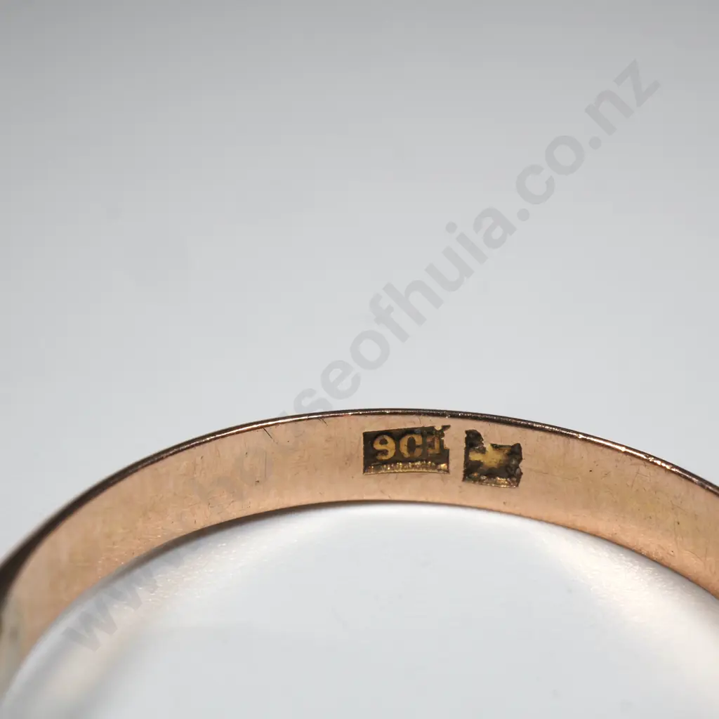 Antique 9ct Gold Seedpearl Ring Image 1++