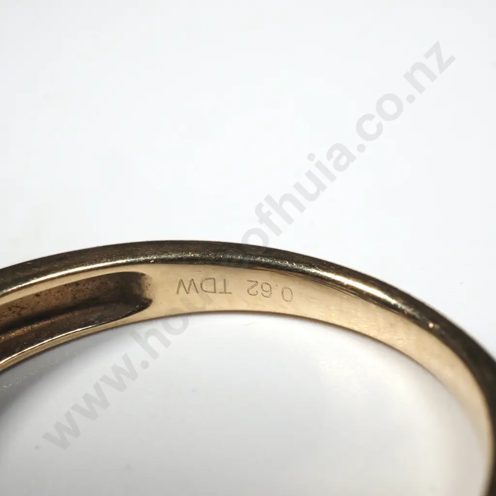 14ct Gold Diamond Solitaire Ring Image 1++