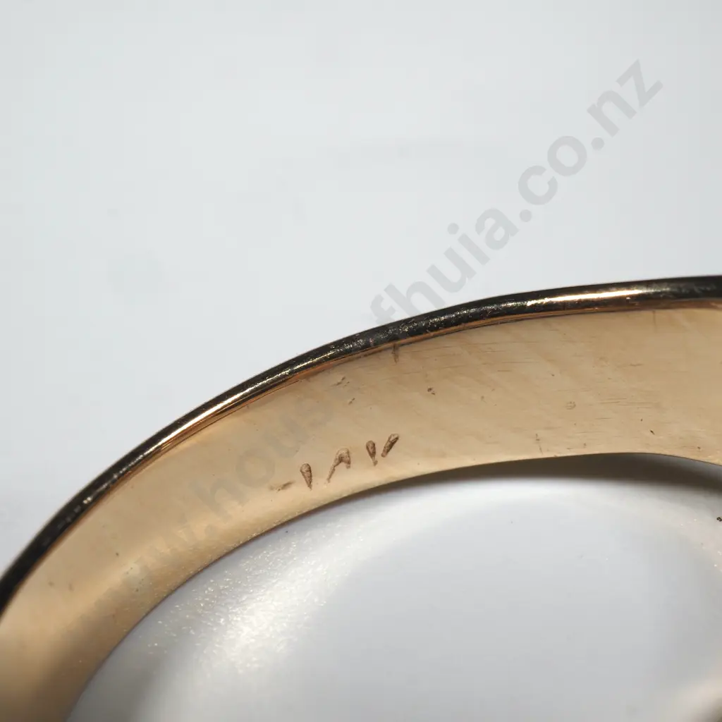 14ct Gold Garnet & Diamond Victorian Design Ring w Valuation for $5,400.00 Image 1++