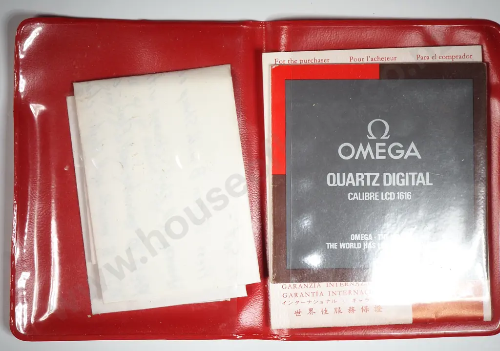 Vintage Omega LCD Quartz Watch w Paperwork Image 1++
