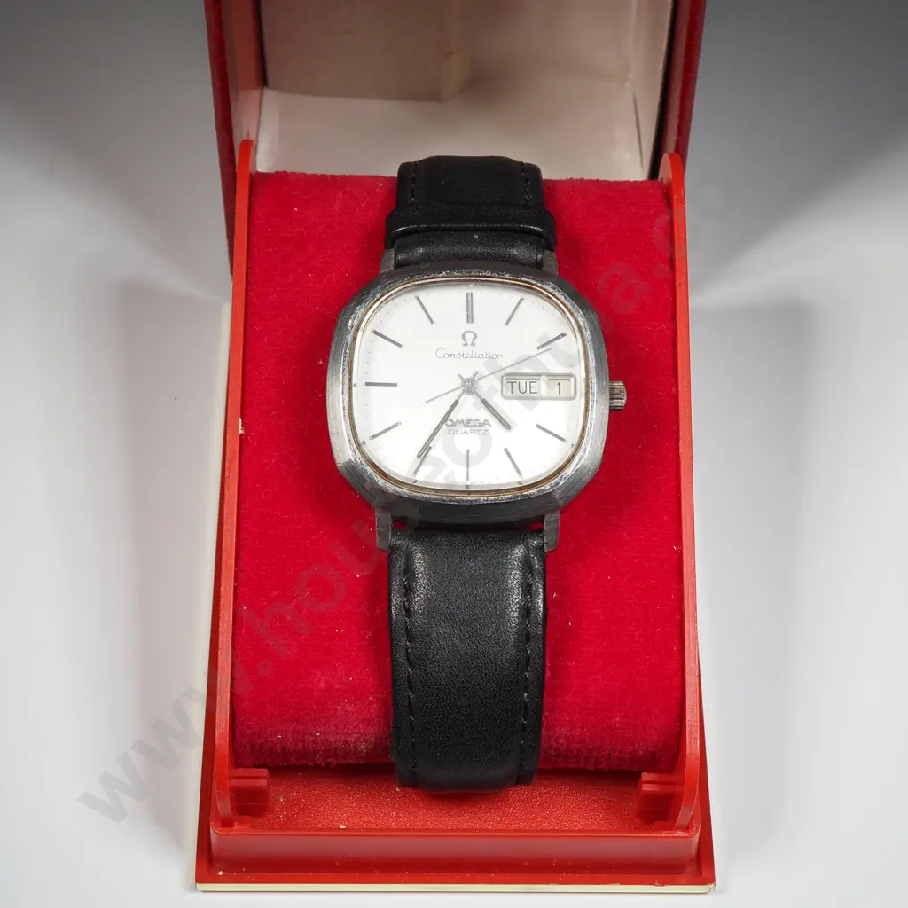 Cased Omega Constellation Quartz Wrist Watch Image 1++