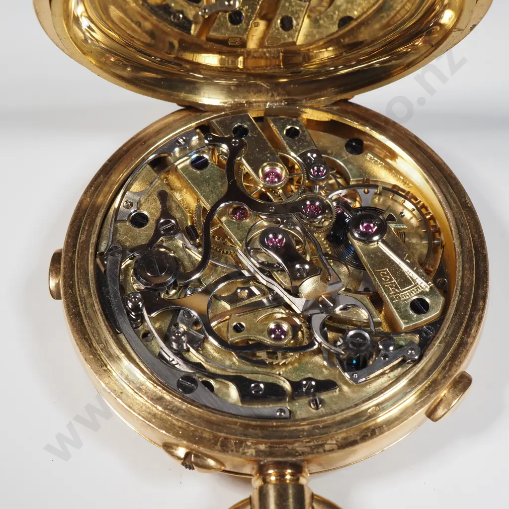 Exceptional Cased 18ct Gold Hunter Pocket Watch Chronometer By Baume London Image 1++