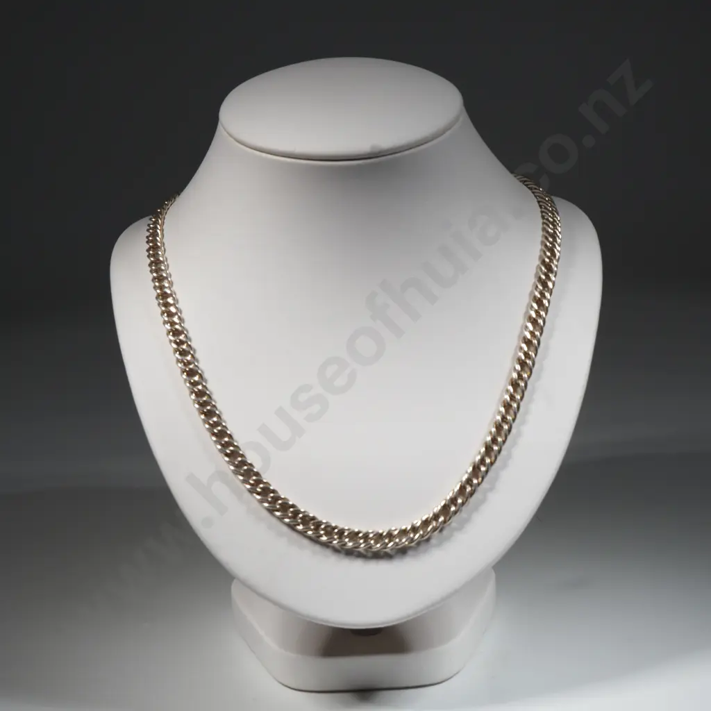 Sterling Silver Chain Link Necklace Image 1++